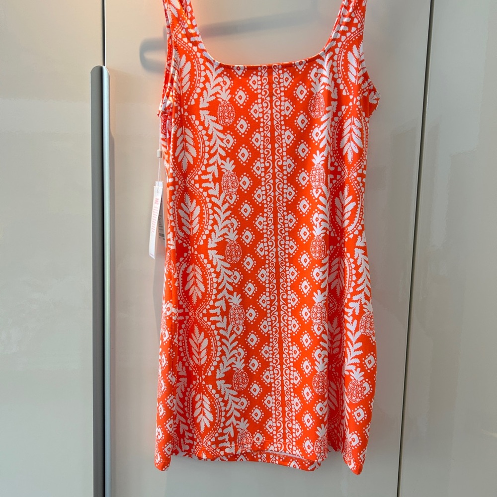 NWT Lily Pulitzer Larsa Coverup in Flamingo Feather XS - Picture 2 of 6